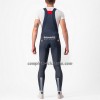 Completo Maglia + Pantaloncino con bretelle 2022 Quick-Step Alpha Vinyl Thermal Manica Corta Blu Bianco
